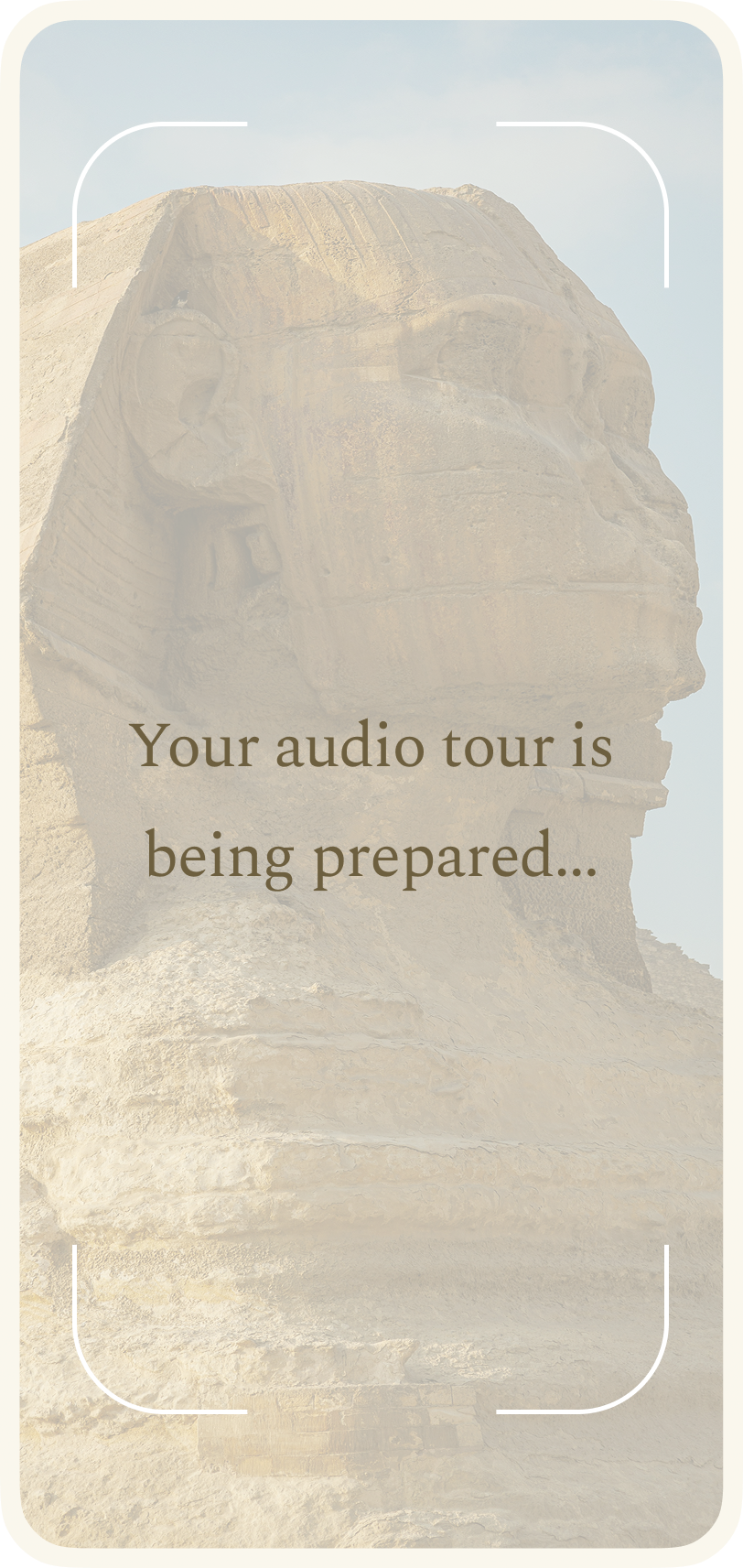 Your audio tour is being prepared